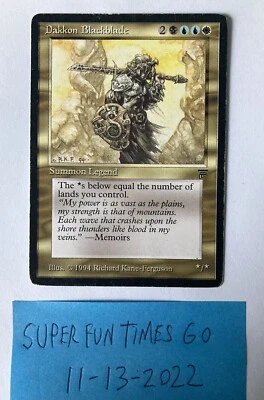 Magic The Gathering - Legends 1994 - DAKKON BLACKBLADE - english - Image 1 of 2