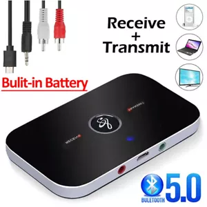 Bluetooth Transmitter & Receiver Wireless Adapter For Home stereos/speakers - Picture 1 of 7
