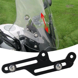 Black Motorcycle Windscreen Adjusters Bracket for Honda NC700X/NC750X 2012-15 - Picture 1 of 8