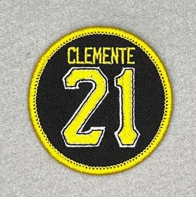 FABULOUS ROBERTO CLEMENTE #21 EMBROIDERED IRON-ON PATCH...HARD TO FIND!!! - Image 1 of 2
