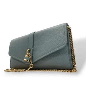 Chloe Schultertasche Handtasche Leder Blau Original - Bild 1 von 24
