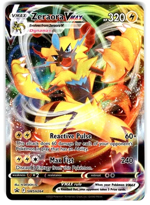 Pokemon SWSH: Sword & Shield Promo Card SWSH264 Zeraora VMAX - Image 1 of 4
