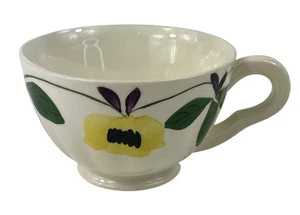 Guirnalda de tazas de té con patas de cerámica Blue Ridge Southern flores rosa amarillas - Imagen 1 de 13