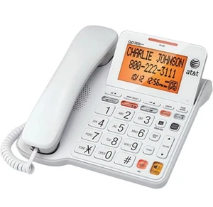 At&t Cl4940 Corded Phone Answering Machine Backlit Display Extra Large Buttons - Photo 1/7