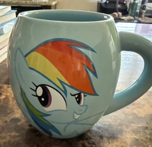 Rainbow Dash Tasse My Little Pony blau Fassform Kaffee-/Teebecher 2014 - Bild 1 von 3
