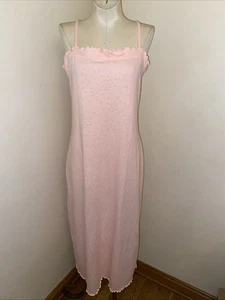 Cabernet Sleepwear Poly/Cotton Pink Casual Comfy Nightgown Slip Dress Sz. Medium - Picture 1 of 11