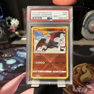2023 Radiant Charizard 020/159 Prize Pack Series Card Stamped Holo PSA 9 MINT 🔥 - Picture 1 of 2