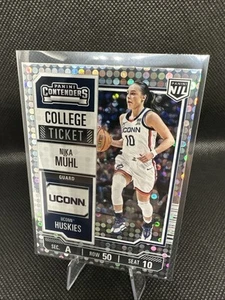 Panini Contenders Nika Muhl UConn Huskies College Ticket - Donuts Parallel - Picture 1 of 2