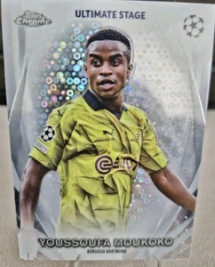 2023-24 Topps UEFA Club  Ultimate Stage Chrome Youssoufa Moukoko #USC-10 - Picture 1 of 2