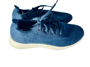 Allbirds Navy Blue Hazy Indigo Wool Runners Sneakers, size 7 - Picture 1 of 5
