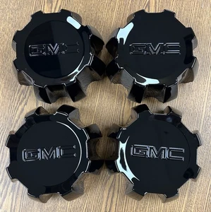 6 7/8" GMC Sierra 2500 OEM Black Center Cap #84027330 set - Picture 1 of 2