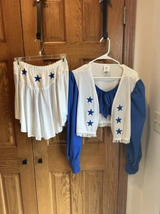 VINTAGE RUBIE’S DALLAS COWBOYS CHEERLEADER HALLOWEEN COSTUME ADULT Size Large - Picture 1 of 16