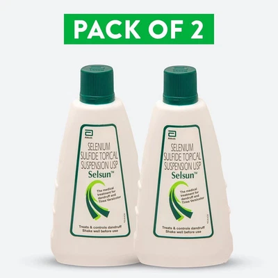 SELSUN BLAU Selsun Abbott Suspension Anti Schuppen Shampoo (120ml) - 2er Pack