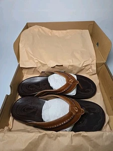 Sandalias de playa OLUKAI Mea Ola para hombre color tostado oscuro Java 10138-3448 talla 11 - Imagen 1 de 3