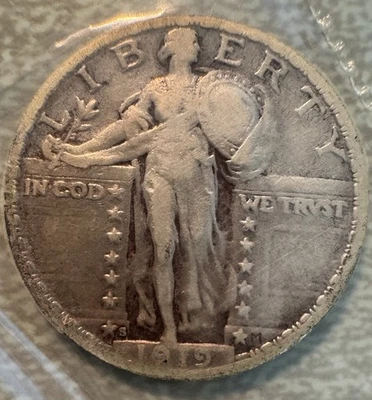 1919 S STANDING LIBERTY QUARTER - Image 1 of 2