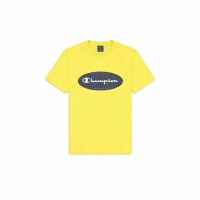 Camiseta de Manga Corta Hombre Champion Crewneck Amarillo - Imagen 1 de 4