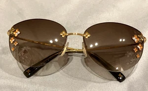 Occhiali da sole Louis Vuitton Desmayo Z0051U occhio di gatto senza montatura monogramma fiore con custodia - Foto 1 di 8