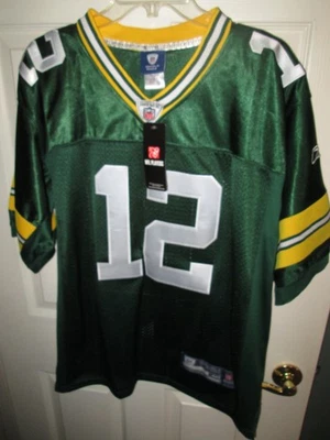 Camiseta Reebok Onfield NFL Green Bay Packers Aaron Rodgers #12, para hombre talla 48, nueva Foto 1 de 4