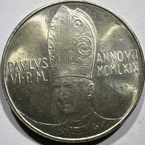 Pope Paul VI 1969 VII Vatican 500 Lire , km#115 - Silver coin - Picture 1 of 2