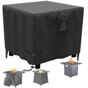 Propane Fire Pit Cover Square 30 Inch, Waterproof Heavy Duty 600D Gas Fire Pi... - Picture 1 of 6