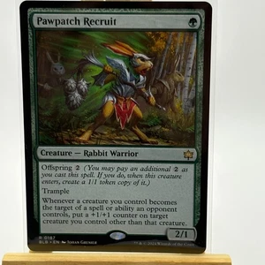 MTG-Pawpatch Recruit-R0187-Bloomburrow (BLB)-ENG-Creature-Rabbit Warrior - Bild 1 von 2