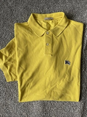 Camisa polo Burberry Brit para hombre amarillo envejecido piqué (XXL) Foto 1 de 4