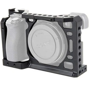 Kamerakäfig für Sony A6500 A6400 A6300 A6000 Anti-Kratzer, kostenloser Cold Shoe Aufsatz - Bild 1 von 8