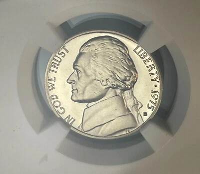 1975 S 5C Jefferson Nickel NGC PF67 ULTRA CAMEO - Image 1 of 4