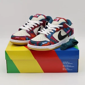 DH7695-600 Nike SB Dunk Low Pro Parra Abstract Art Fire Pink Gym Red Mocha Blue - Bild 1 von 10