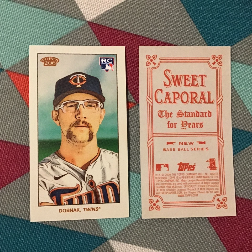 Randy Dobnak Twins RC SP 2020 Topps 206 T206 Series 1 Sweet Caporal Back - Image 1 of 1