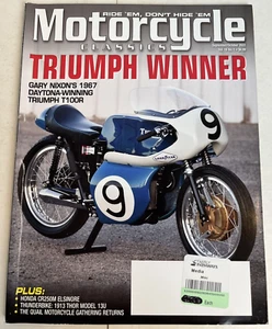 2022 Motorcycle Classics Magazine, 1967 Triumph T100R, Honda CR250M, Kawasaki - Picture 1 of 6