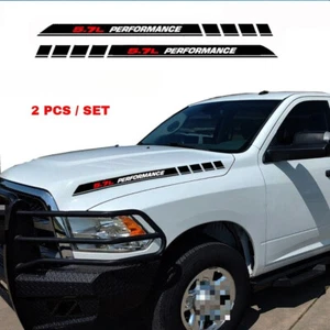 5.7L PERFORMANCE Car Hood decals emblem for Hemi Dodge Ram 1500 2500 truck 2pcs - Picture 1 of 6