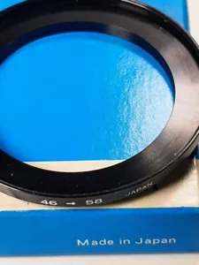 46-58mm Metal Step Up Adapter Ring 46mm Lens to 58mm Filter Converter E46-E58 - Picture 1 of 5