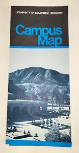 Mapa de calles del campus de la Universidad de Boulder de Colorado años 70 años 80 17" x 10,5" - Imagen 1 de 3