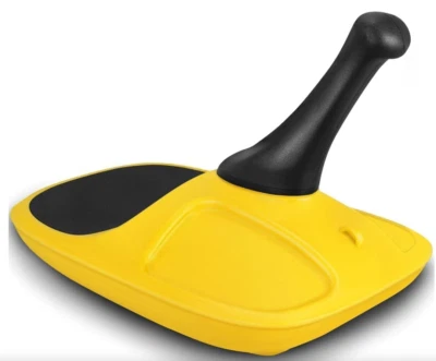 Schneebob Rodelschlitten Kinderschlitten Zipfelbob Robuster Kunststoffrodel GELB - Bild 1 von 4
