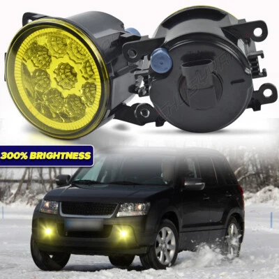 Par de luces antiniebla LED transparentes para parachoques Suzuki 06-12 Grand Vitara 08-2012 SX4 Foto 1 de 4