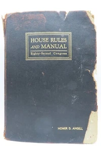 1951 82d Kongress, Hausordnung und Handbuch Homer D. Angell Oregon Repräsentant - Bild 1 von 24