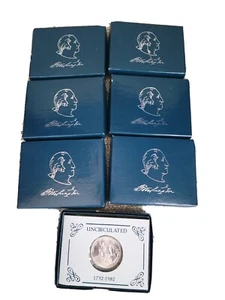 1982-D George Washington Commemorative Silver Half Dollar With Box and COA - Picture 1 of 5