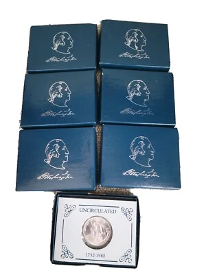 1982-D George Washington Commemorative Silver Half Dollar With Box and COA - Image 1 of 4