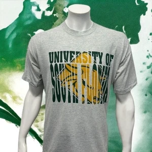 Vintage 90s University of South Florida Bulls USF Single Stitch Graphic T-Shirt - Picture 1 of 13