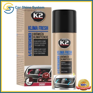 ARIA CONDIZIONATA RINFRESCANTE ELIMINAZIONE ODORE AUTO BOMBA 150ml K2 CLIMA CILIEGIA - Foto 1 di 6
