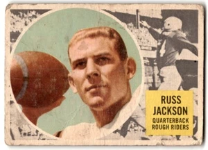 1960 Topps CFL Russ Jackson #63 Ottawa Rough Riders - Picture 1 of 2