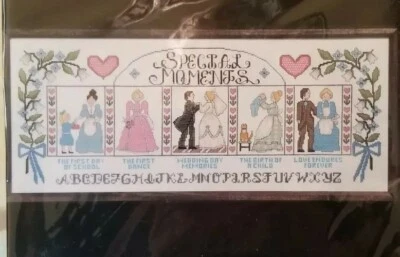 JANLYNN Momentos Especiales Contados Punto de Cruz Kit 14 Unidades Nuevo #50-541 24" x 10" Foto 1 de 4