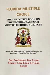 Florida Multiple Choice Bar Exam Review Book for Repeat & 1st Bar Takers 2025 - Imagen 1 de 1