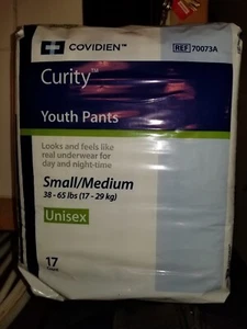 Curity Youth Pants, Small / Medium, Heavy Absorbency Pull On 70073A - Unisex (E) - Picture 1 of 1