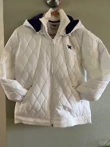 Nike/Washington Huskies lizenziert - Damen gesteppte Jacke mit abnehmbarer Kapuze - Neu mit Etikett - Bild 1 von 13