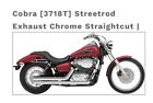 Cobra [3718T] Streetrod Exhaust Chrome Straightcut | Exhaust Strod C50 W/Bngs