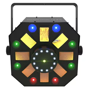 Chauvet DJ Swarm Wash FX ILS RGBAW+UV DMX LED Rotating Derby/Laser/Strobe Light - Picture 1 of 7