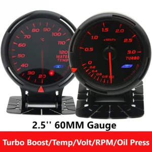 Customized HD 60mm Turbo Boost Pressure Gauge Water Temperature Oil Temp Press - Picture 1 of 29