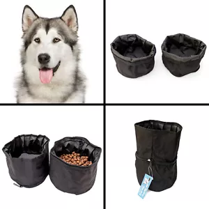 NEW - ALASKAN MALAMUTE DOG BOWL - Double Portable Travel Bowl - Food And Water - Picture 1 of 5